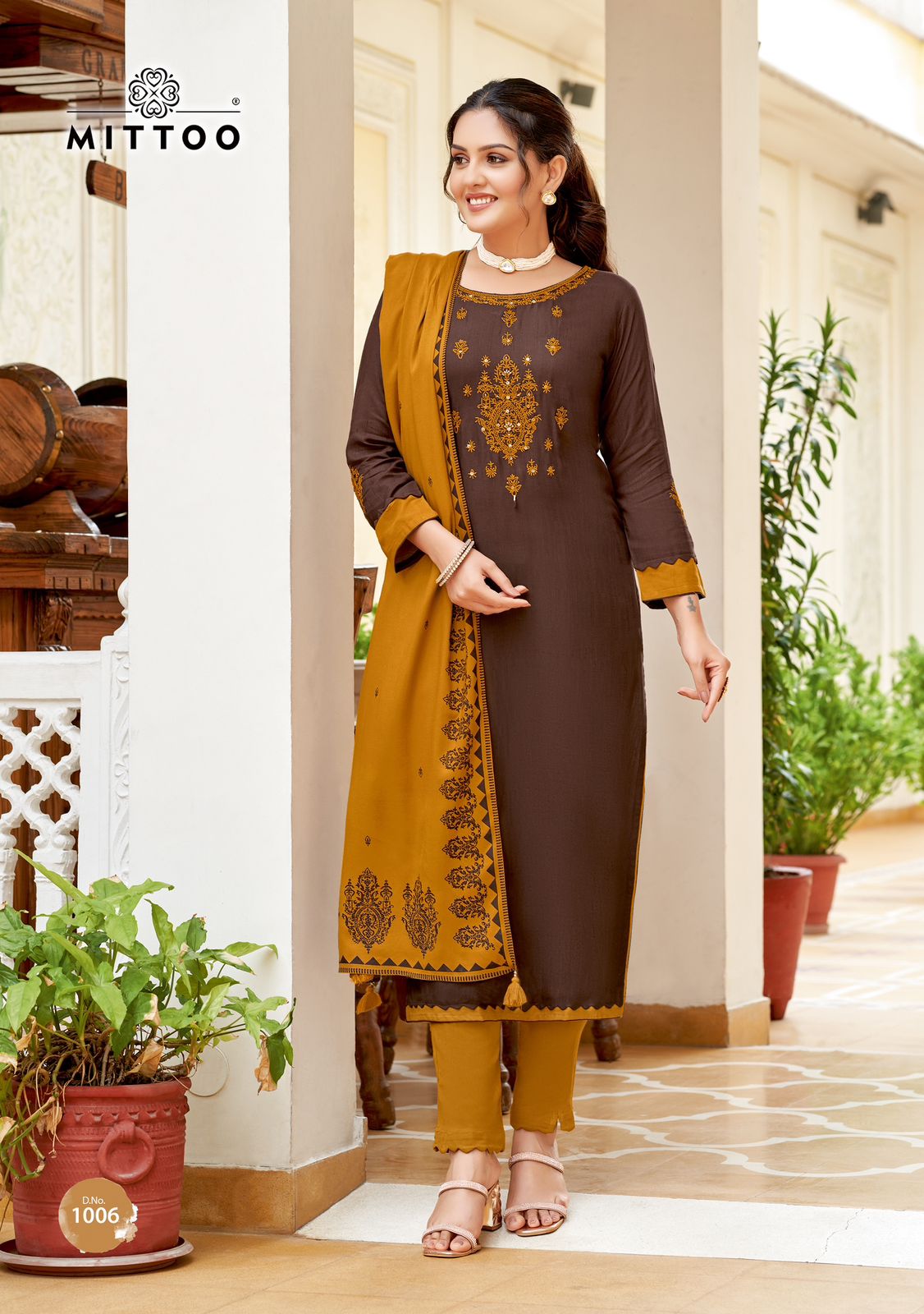 Festiva By Mittoo Rayon Weaving Kurti With Bottom Dupatta Wholesale Market In Surat 
